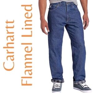 Carhartt-NWT 38x32 straight leg, relaxed fit, flannel lined jeans. New with tags